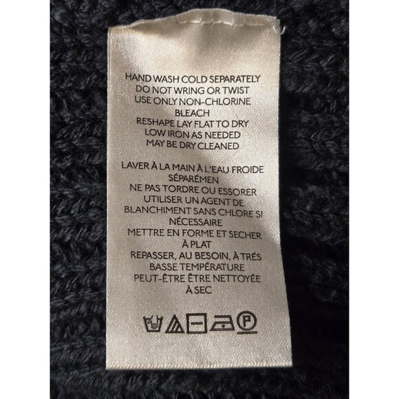 Free People Cappuccino Cardi Cardigan Longline sweater Black size Medium Toggle - Picture 4 of 8